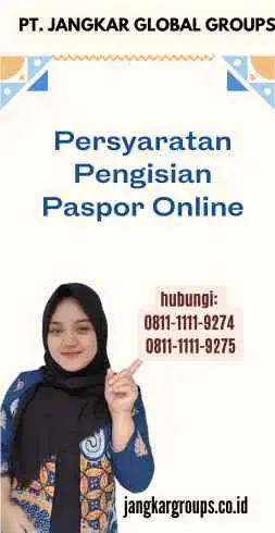 Persyaratan Pengisian Paspor Online