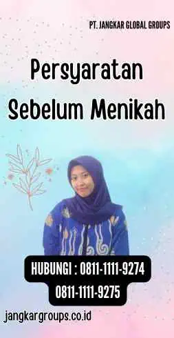 Persyaratan Sebelum Menikah