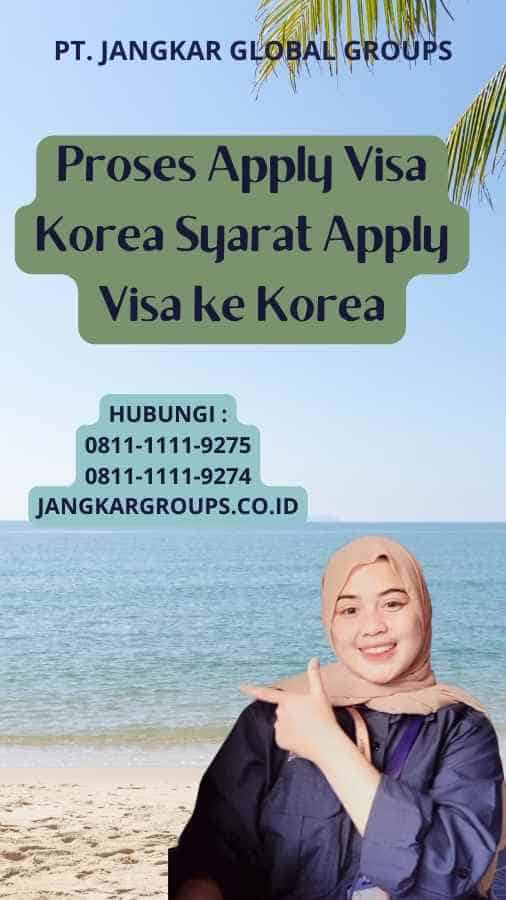 Proses Apply Visa Korea Syarat Apply Visa ke Korea