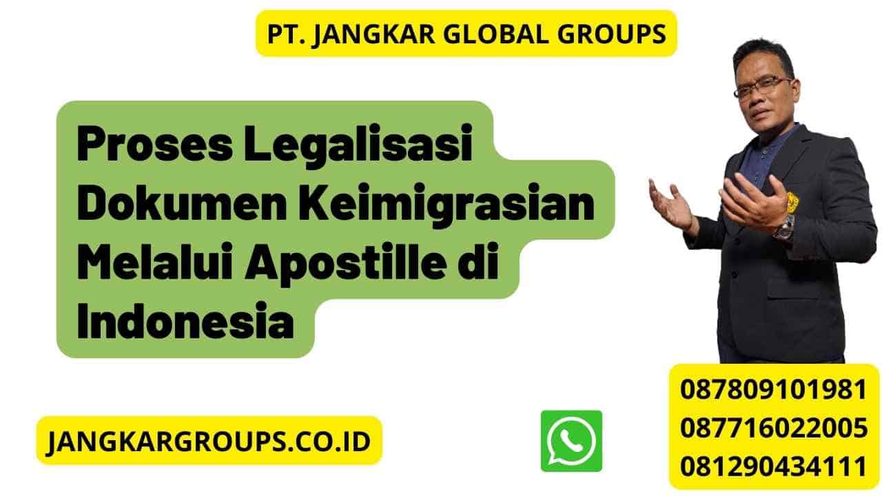 Proses Legalisasi Dokumen Keimigrasian Melalui Apostille di Indonesia