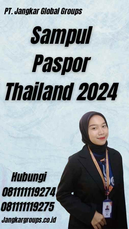 Sampul Paspor Thailand 2024