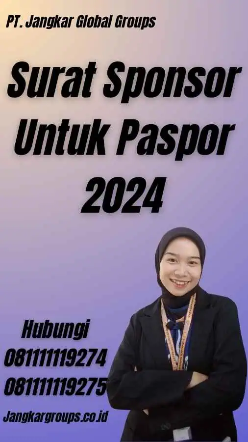 Surat Sponsor Untuk Paspor 2024