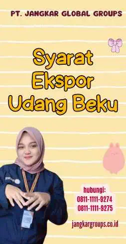 Syarat Ekspor Udang Beku