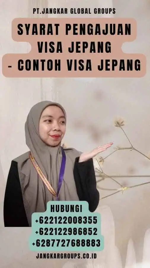 Syarat Pengajuan Visa Jepang - Contoh Visa Jepang