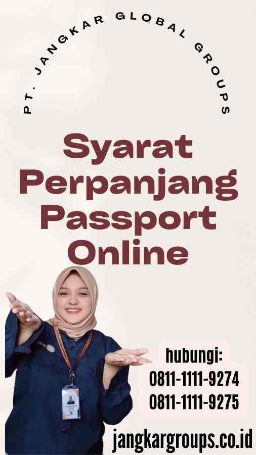 Syarat Perpanjang Passport Online
