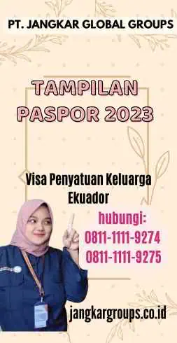 Tampilan Paspor 2023