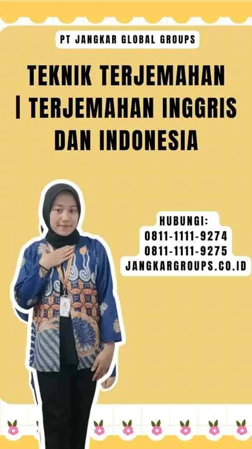 Teknik Terjemahan Terjemahan Inggris dan Indonesia