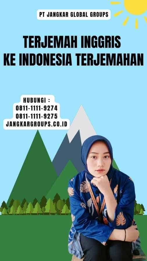 Terjemah Inggris ke Indonesia Terjemahan