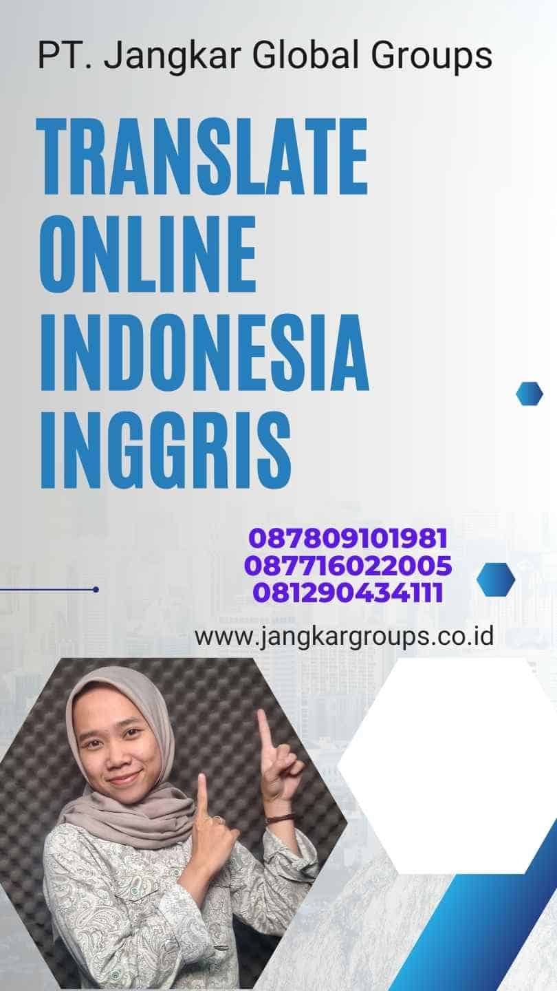 Translate Online Indonesia Inggris