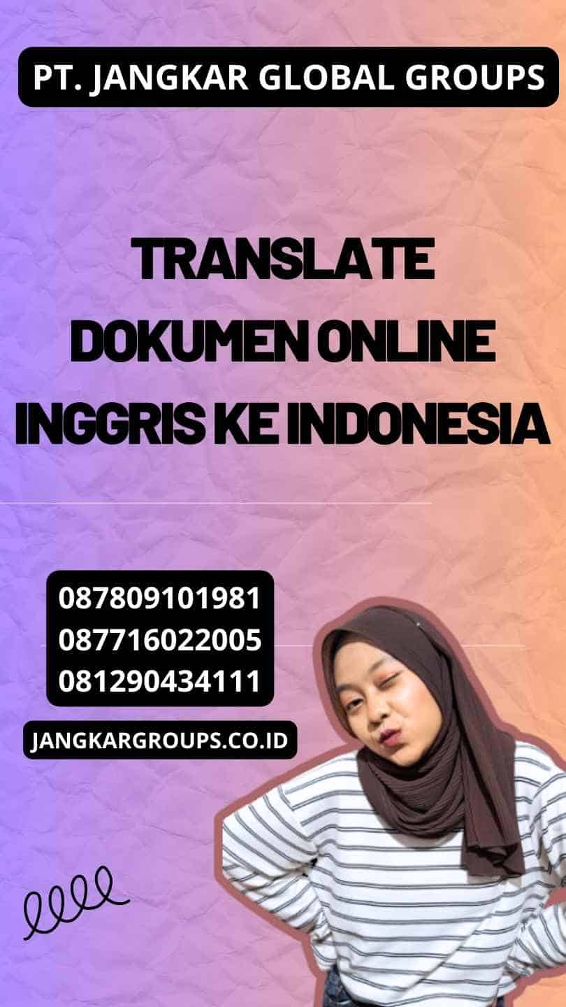 Translate Dokumen Online Inggris Ke Indonesia