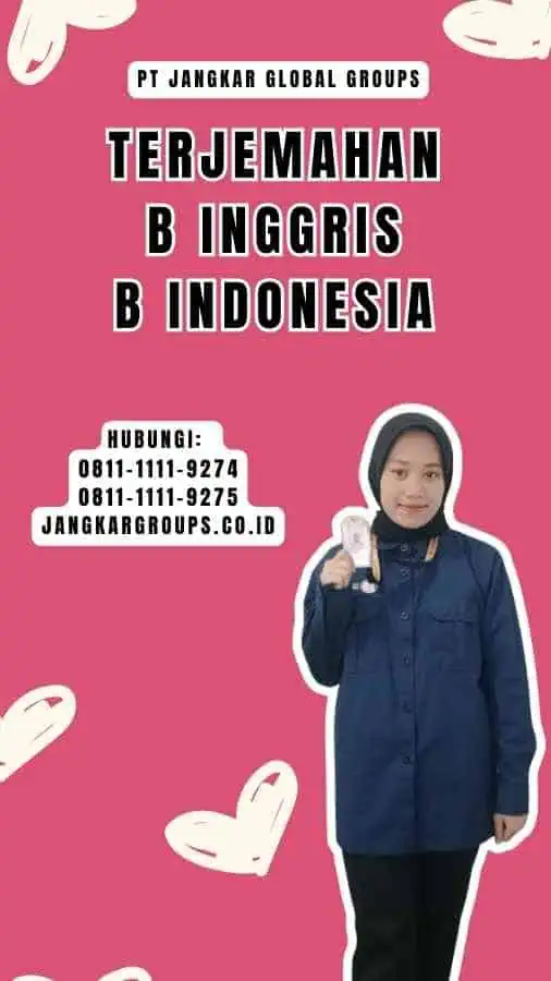 Terjemahan B Inggris B Indonesia