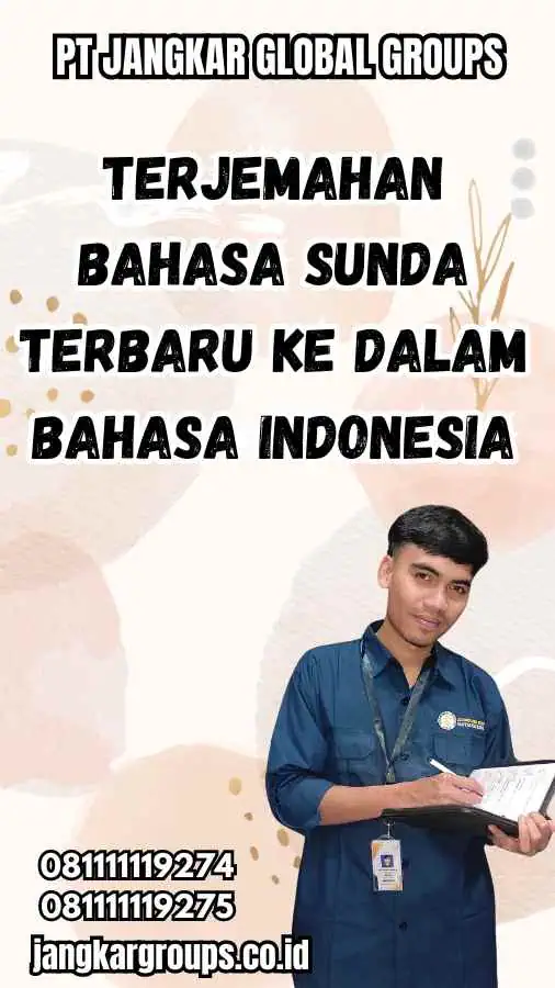 Terjemahan Bahasa Sunda Terbaru ke dalam Bahasa Indonesia