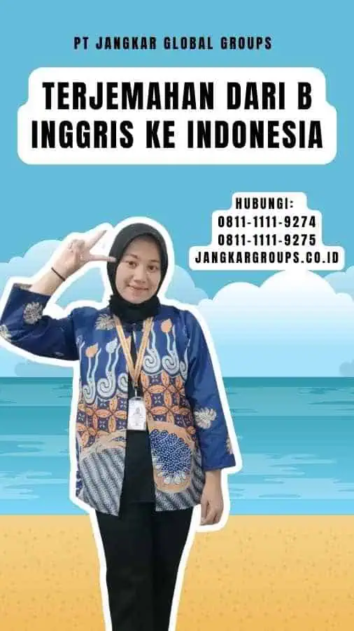 Terjemahan Dari B Inggris Ke Indonesia