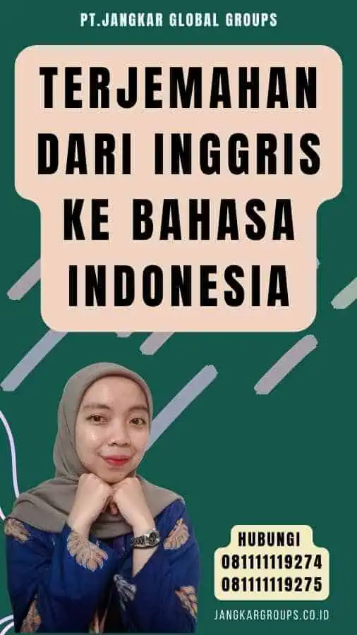 Terjemahan Dari Inggris Ke Bahasa Indonesia