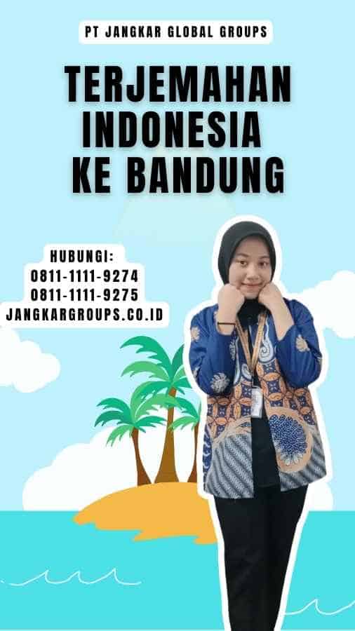 Terjemahan Indonesia Ke Bandung