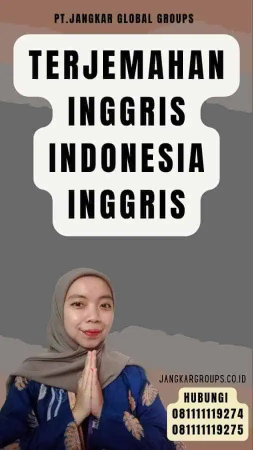 Terjemahan Inggris Indonesia Inggris