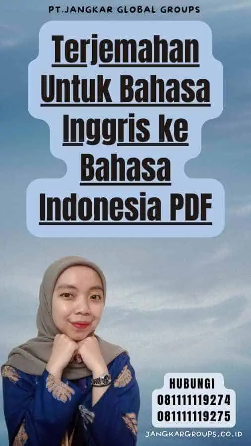 Terjemahan Untuk Bahasa Inggris ke Bahasa Indonesia PDF