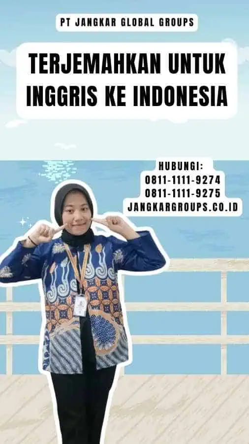 Terjemahkan untuk Inggris Ke Indonesia