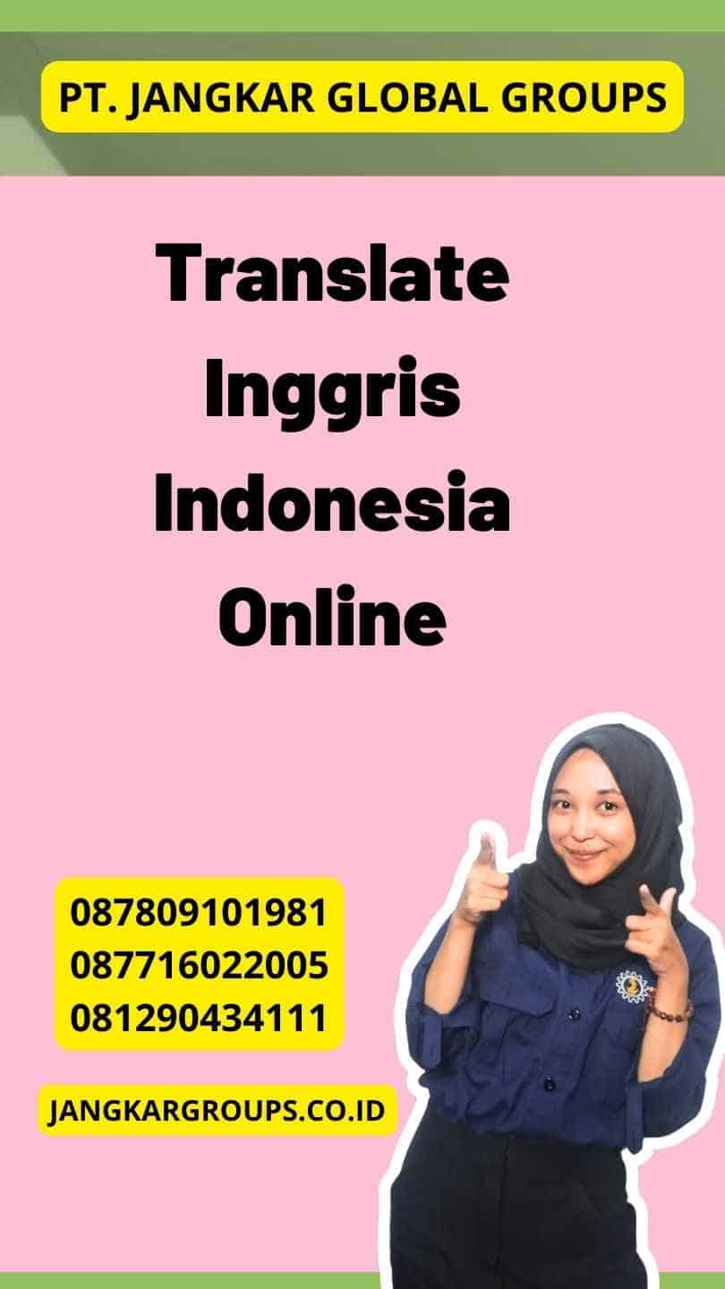 Translate Inggris Indonesia Online