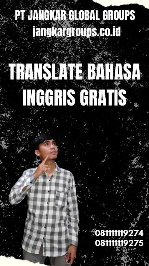 Translate Bahasa Inggris Gratis