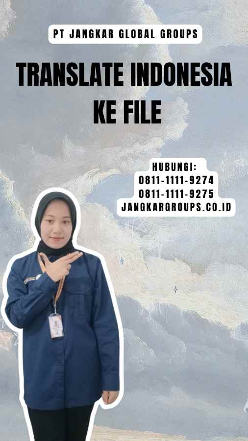 Translate Indonesia ke File