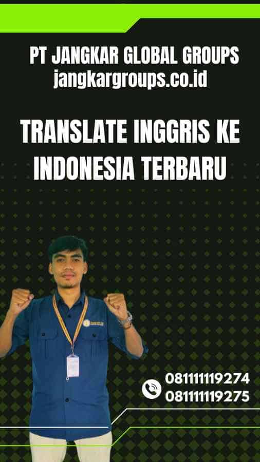 Translate Inggris Ke Indonesia Terbaru