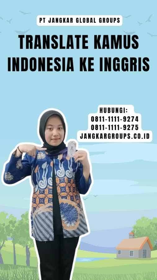 Translate Kamus Indonesia Ke Inggris