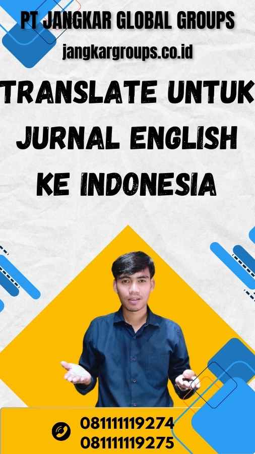 Translate untuk Jurnal English Ke Indonesia