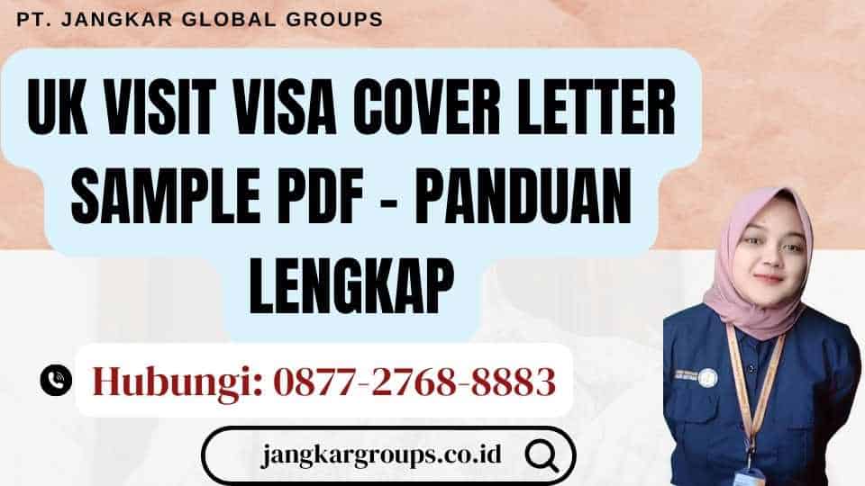 UK Visit Visa Cover Letter Sample Pdf - Panduan Lengkap