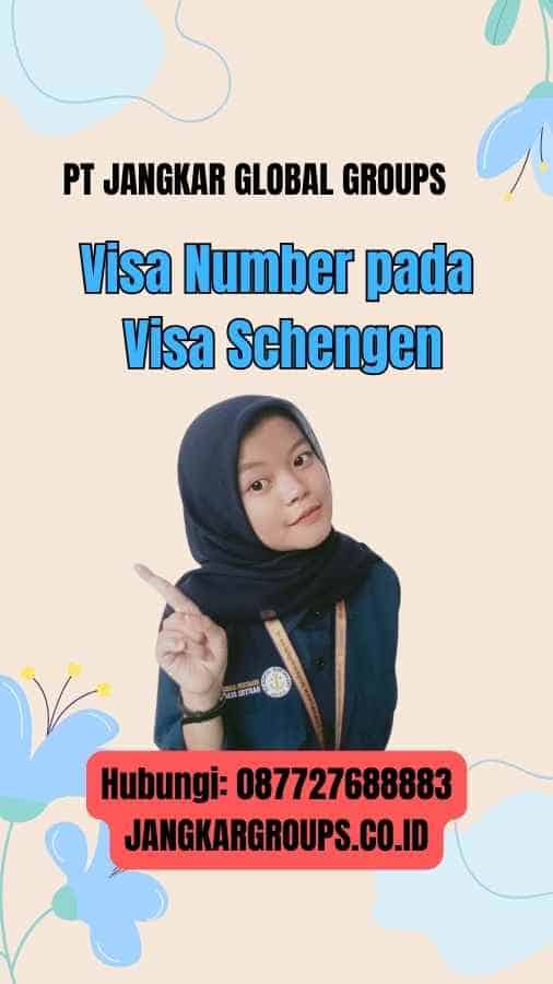 Visa Number pada Visa Schengen