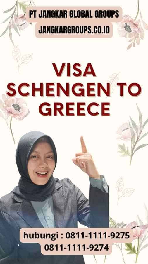 Visa Schengen to Greece