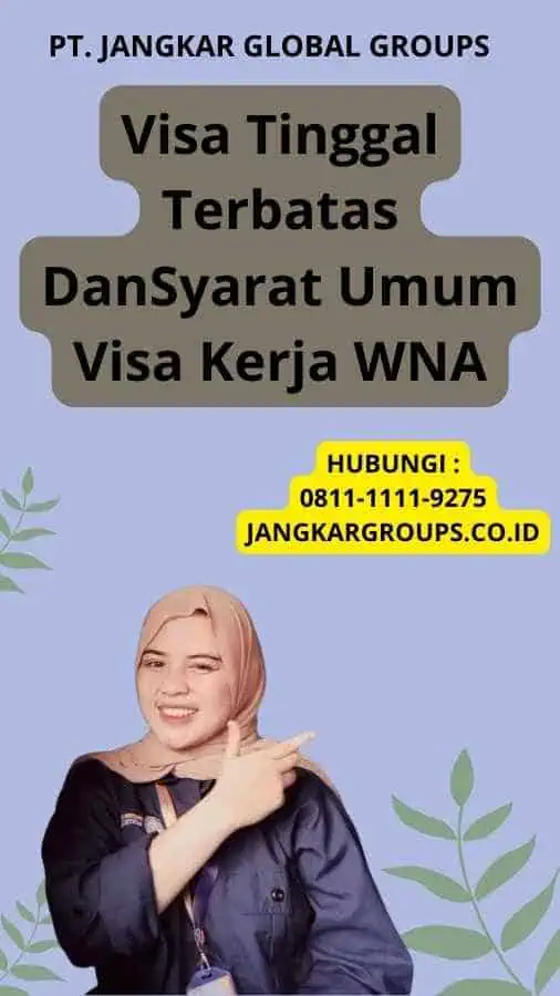 Visa Tinggal Terbatas DanSyarat Umum Visa Kerja WNA