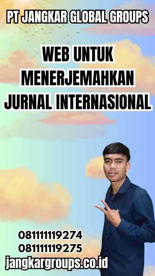 Web Untuk Menerjemahkan Jurnal Internasional