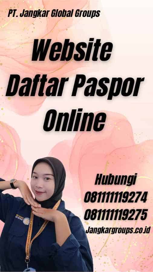 Website Daftar Paspor Online