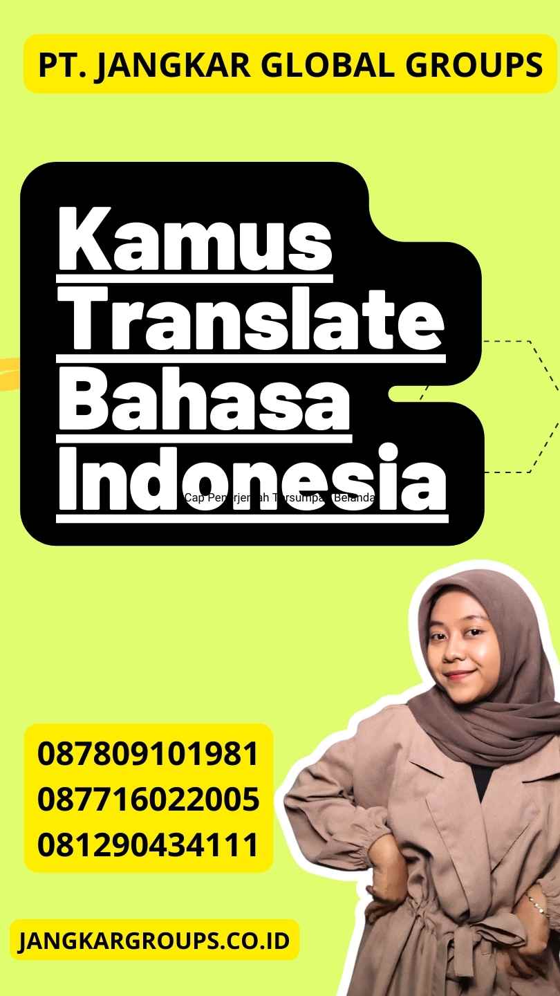Kamus Translate Bahasa Indonesia