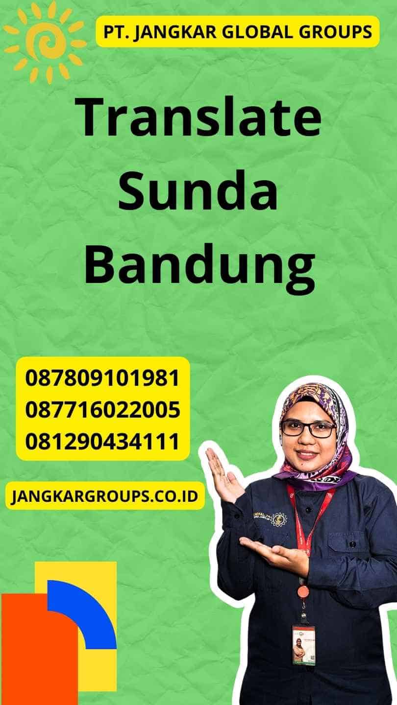 Translate Sunda Bandung