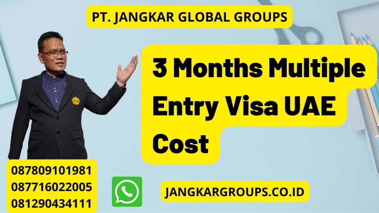 3 Months Multiple Entry Visa UAE Cost