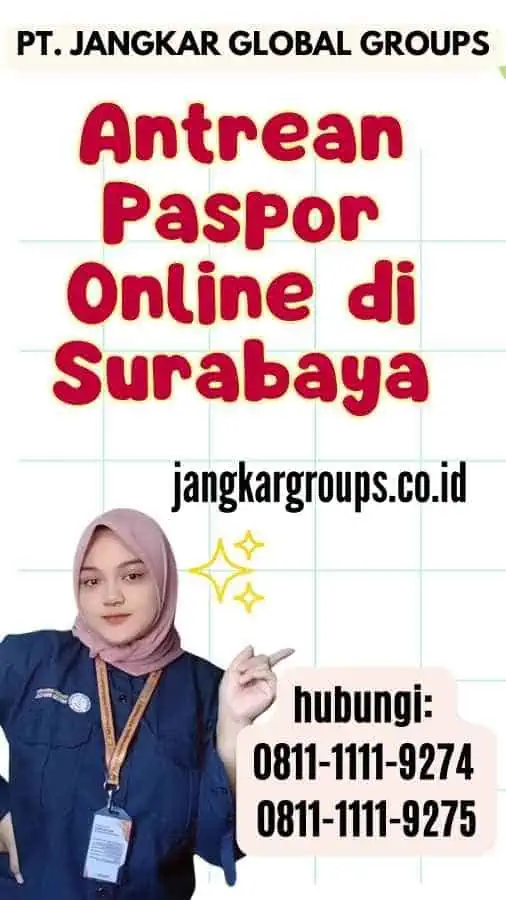 Antrean Paspor Online di Surabaya