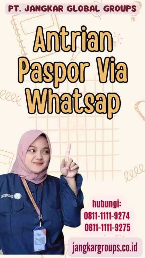 Antrian Paspor Via Whatsap