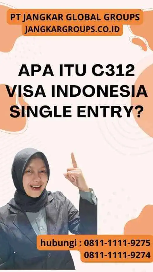 Apa itu C312 Visa Indonesia Single Entry