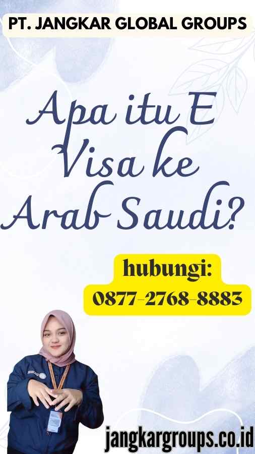 Apa itu E Visa ke Arab Saudi