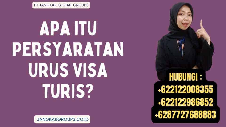 Apa itu Persyaratan Urus Visa Turis