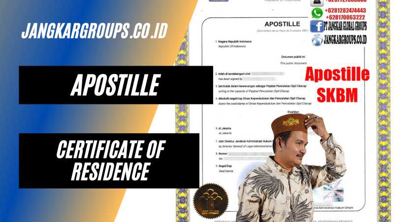 Apostille Certificate Of Residence