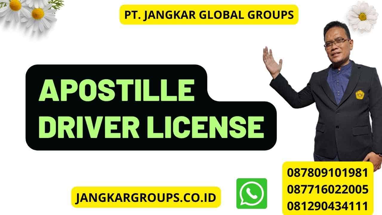 Apostille Driver License