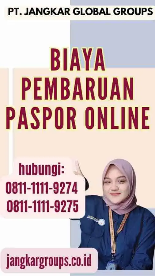 Biaya Pembaruan Paspor Online