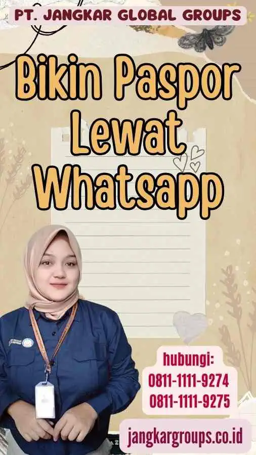 Bikin Paspor Lewat Whatsapp