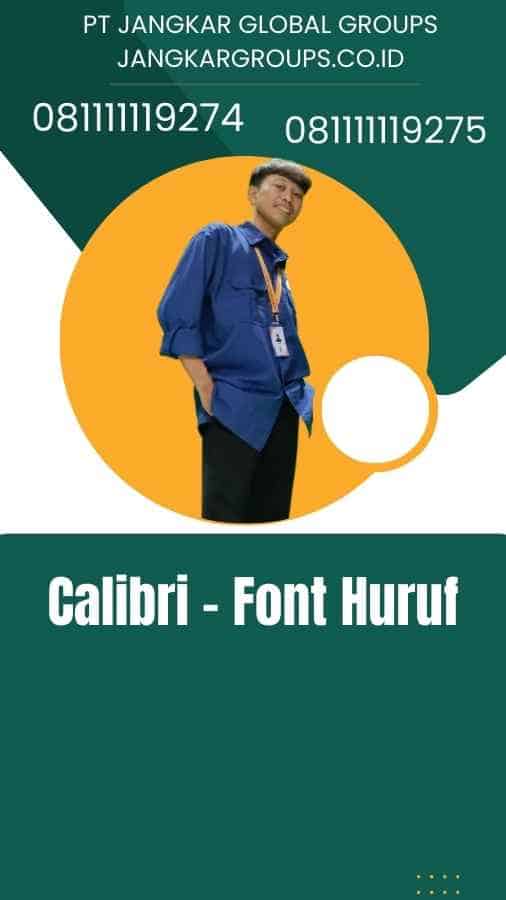 Calibri - Font Huruf