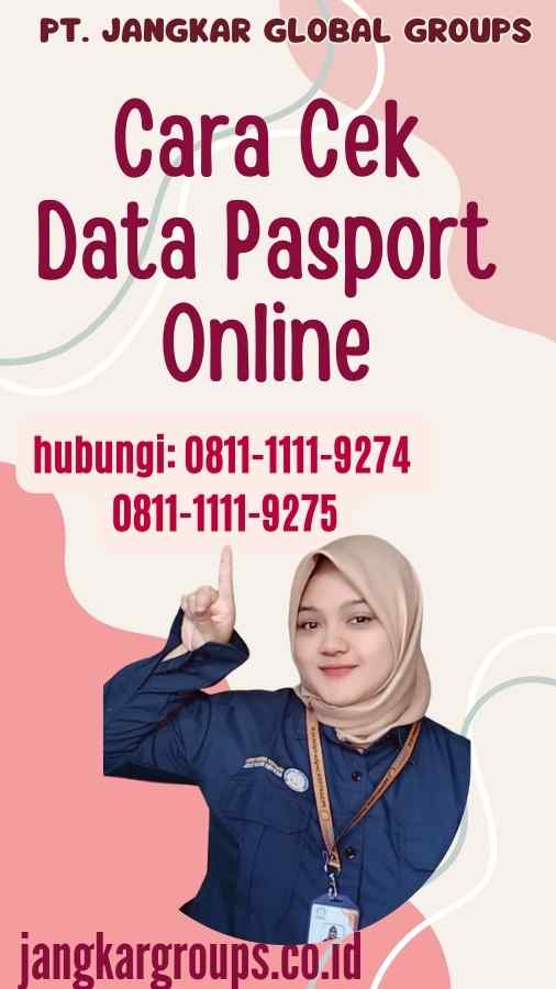 Cara Cek Data Pasport Online