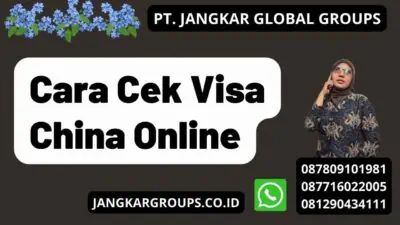 Cara Cek Visa China Online