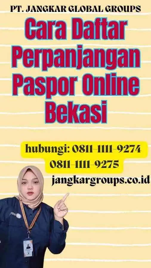 Cara Daftar Perpanjangan Paspor Online Bekasi